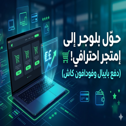 حوّل مدونتك لمتجر الكترونى احترافى  يدعم بايبال وفودافون كاش