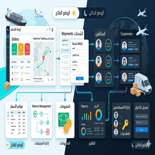 أفضل برنامج إدارة شركات شحن ومتابعة مناديب - حلول ذكية لنمو تجارتك