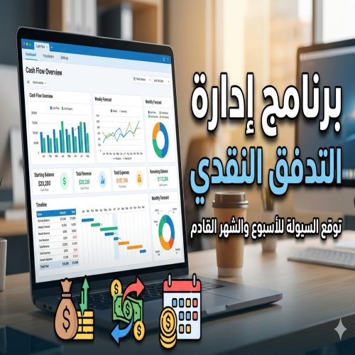 توقع أرباحك | برنامج إدارة التدفق النقدي الأسبوعي والشهري